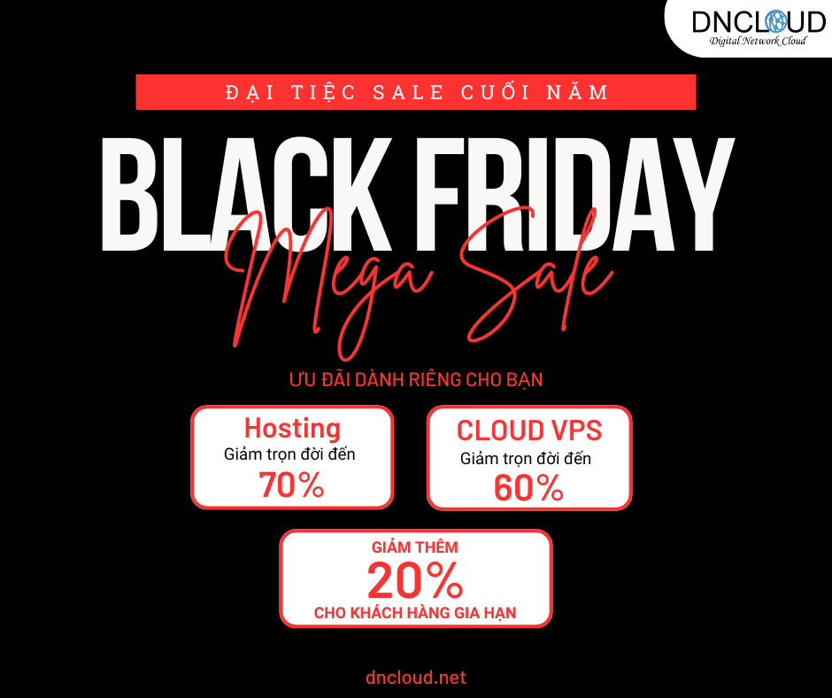 Đại Tiệc Sale Black Friday Giảm Đến 70% Trọn Đời