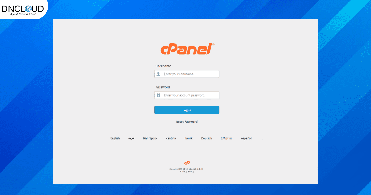 Sử dụng bảng điều khiển cPanel