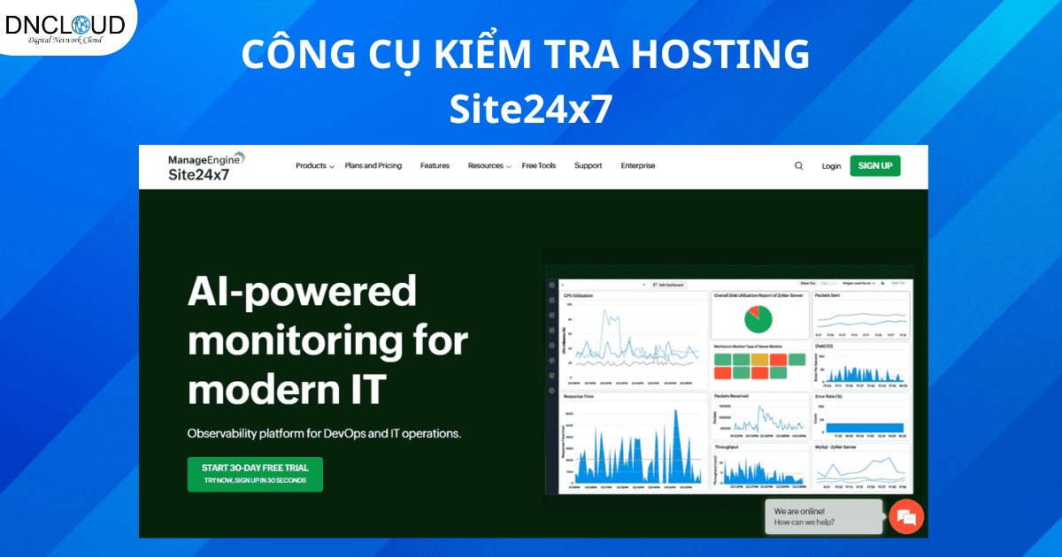 Công cụ kiểm tra Site24x7