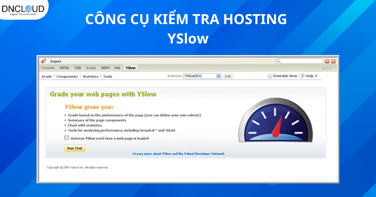 Công cụ kiểm tra YSlow