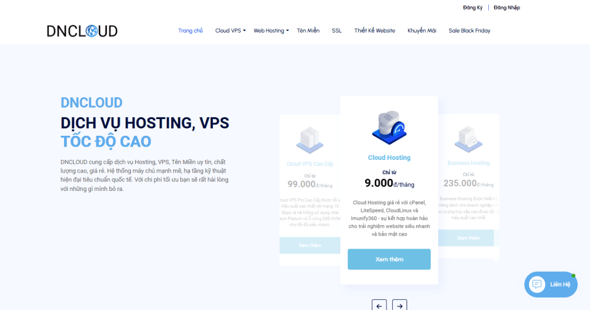 Nhà cung cấp hosting DNCLOUD