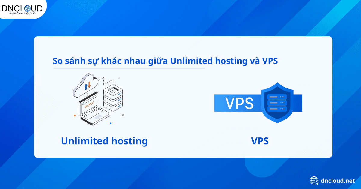 So sánh sự khác nhau giữa Unlimited hosting và VPS